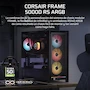 Miniatura de Corsair FRAME 5000D RS ARGB Caja Mid-Tower para PC, Color Negro, Serie FRAME 5000D, Modelo CC-9011309-WW, Dimensiones 556mm (Largo) x 250mm (Ancho) x 542mm (Altura), Capacidad Bahías 2x3.5" y 6x2.5", Panel Vidrio Templado