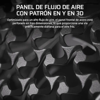 Imagen 4 de Corsair FRAME 5000D RS ARGB Caja Mid-Tower para PC, Color Negro, Serie FRAME 5000D, Modelo CC-9011309-WW, Dimensiones 556mm (Largo) x 250mm (Ancho) x 542mm (Altura), Capacidad Bahías 2x3.5" y 6x2.5", Panel Vidrio Templado