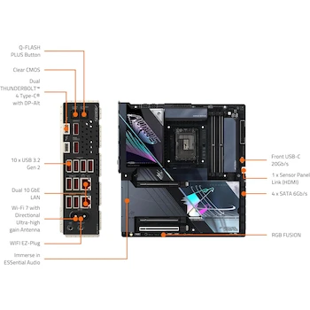Imagen 5 de GIGABYTE Z890 AORUS Master AI Top Intel Core Ultra (Serie 2) Placa Base LGA 1851, E-ATX, DDR5, 4X M.2