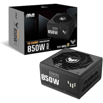 Imagen de referencia para ASUS TUF Gaming 850W Gold Fuente de Alimentación 850W 80+ Gold Modular ATX 3.0 Compatible Negro 10 Años Garantía Modelo TUF-GAMING-850G