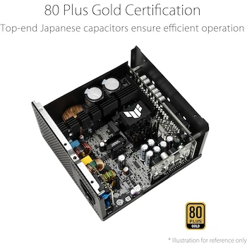 Imagen 4 de ASUS TUF Gaming 850W Gold Fuente de Alimentación 850W 80+ Gold Modular ATX 3.0 Compatible Negro 10 Años Garantía Modelo TUF-GAMING-850G