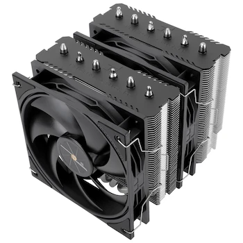 Imagen de referencia para Thermalright Peerless Assassin 120 SE V3 Enfriador de aire de CPU, ventiladores dobles de doble torre, ventilador TL-P12, cubierta de disipador de calor de aluminio, dimensiones 125x110x155 mm