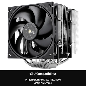 Imagen 3 de Thermalright Peerless Assassin 120 SE V3 Enfriador de aire de CPU, ventiladores dobles de doble torre, ventilador TL-P12, cubierta de disipador de calor de aluminio, dimensiones 125x110x155 mm