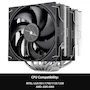 Miniatura de Thermalright Peerless Assassin 120 SE V3 Enfriador de aire de CPU, ventiladores dobles de doble torre, ventilador TL-P12, cubierta de disipador de calor de aluminio, dimensiones 125x110x155 mm