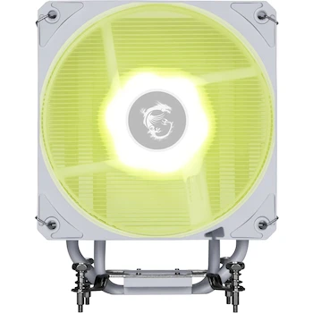 Imagen 2 de MSI MAG COREFROZR AA13 Blanco Enfriador de Aire ARGB para CPU Compatible con LGA 1700/1851/1200/115X AM5/AM4/AM3 Ventilador ARGB PWM 120mm Dimensiones 152x121x94.5mm Capacidad TDP 240W Serie MAG Color Blanco