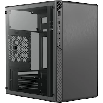 Imagen de referencia para Acteck Gabinete Mini Torre Performance II GI215W / Soporte MB Micro ATX Mini ITX / Fuente ATX 500 W / 2X USB 2.0 / Panel Izq Acrilico + Frente Solido / Negro / Dimensiones 32.5x20x35.3 cm / Peso 2.35 kg