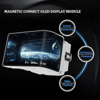 Imagen 3 de Thermalright Wonder Vision 360 UB ARGB - Enfriador de Agua Líquido AIO para CPU Blanco 360mm con Pantalla Curvada Magnética AMOLED de 6.67 Pulgadas Resolución 2400x1080 3D Sin Gafas