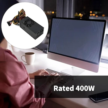 Imagen 3 de TFX Fuente de Alimentación para Computadora 400W con Ventilador de Escape 8cm Reemplazo para Accesorios de Escritorio