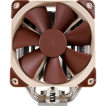 Imagen 2 de Noctua NH-U12S Disipador Enfriador de CPU Torre Única Slim 120mm con Ventilador NF-F12 Focused Flow PWM 120mm Serie U Marrón Beige