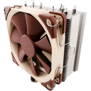 Imagen 3 de Noctua NH-U12S Disipador Enfriador de CPU Torre Única Slim 120mm con Ventilador NF-F12 Focused Flow PWM 120mm Serie U Marrón Beige
