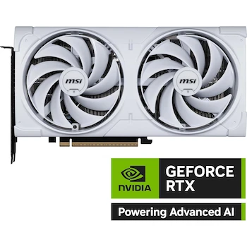 Imagen 2 de MSI Gaming RTX 5070 12G Ventus 2X OC Tarjeta gráfica Blanca (12GB GDDR7, 192-bit, NVIDIA Blackwell Architecture)