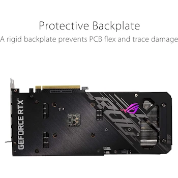 Imagen 5 de Tarjeta gráfica ASUS ROG Strix NVIDIA GeForce RTX 3050 OC Edition, Modelo ROG-STRIX-RTX3050-O8G-GAMING, 8GB GDDR6, Puertos HDMI 2.1 y DisplayPort 1.4a, Slot 2.7, Color Negro, PCIe 4.0