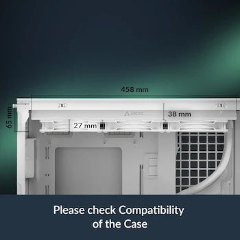Imagen 2 de ARCTIC Liquid Freezer III Pro 420 A-RGB (Blanco) - Enfriador de CPU AIO, Refrigeración por Agua con 3 Ventiladores de 140 mm, Radiador de 420 x 38 mm, Bomba PWM, Ventilador VRM, Compatible con AMD AM5/AM4 e Intel LGA1851/1700, Modelo ACFRE00189A