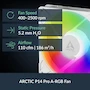 Miniatura de ARCTIC Liquid Freezer III Pro 420 A-RGB (Blanco) - Enfriador de CPU AIO, Refrigeración por Agua con 3 Ventiladores de 140 mm, Radiador de 420 x 38 mm, Bomba PWM, Ventilador VRM, Compatible con AMD AM5/AM4 e Intel LGA1851/1700, Modelo ACFRE00189A