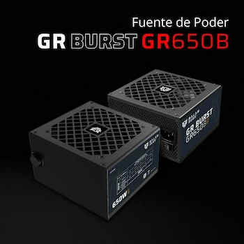 Imagen 2 de Balam Rush Fuente de Poder ATX GR Burst GR650B 650W No Modular Negro Legend Series BR-937689