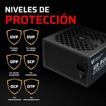 Imagen 4 de Balam Rush Fuente de Poder ATX GR Burst GR650B 650W No Modular Negro Legend Series BR-937689