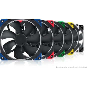 Imagen 3 de Noctua NF-A14 PWM chromax.black.swap Ventilador Premium para Caja o Radiador, 140mm, Negro Completo, Conector 4-Pines PWM, Serie Chromax Black Swap con Pads Antivibración Intercambiables
