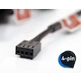 Miniatura de Noctua NF-A14 PWM chromax.black.swap Ventilador Premium para Caja o Radiador, 140mm, Negro Completo, Conector 4-Pines PWM, Serie Chromax Black Swap con Pads Antivibración Intercambiables