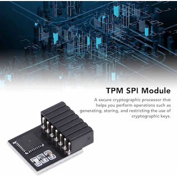 Imagen 4 de Estink Módulo TPM 2.0 PCB Negro 14 Pines SPI Modelo TPM SPI Chip Infineon SLB9670 Reemplazo de Tarjeta Remota Chip TPM Componentes de Computadora Aptos para Placa Base ASUS TPM-L R2.0