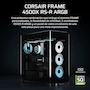 Miniatura de Corsair FRAME 4500X RS-R ARGB Caja de PC Semitorre con Cristal Panorámico, Negro, Modelo CC-9011314-WW, Dimensiones 478x246x499 mm, Peso 11.58 kg, Capacidad para Dos Radiadores de 360 mm, Incluye 3 Ventiladores RS120R ARGB 120mm