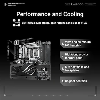Imagen 3 de ASUS ROG Maximus Z890 Hero BTF Placa Base Motherboard ATX LGA 1851 Intel Z890 DDR5 Negro