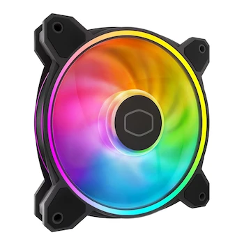 Imagen de referencia para Cooler Master MasterFan MF120 Halo² - Ventilador de doble anillo ARGB Gen 2 de 120 mm para carcasa de PC, enfriador de líquido y aire (MFL-B2DN-21NP2-R2), color negro