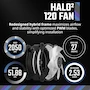 Miniatura de Cooler Master MasterFan MF120 Halo² - Ventilador de doble anillo ARGB Gen 2 de 120 mm para carcasa de PC, enfriador de líquido y aire (MFL-B2DN-21NP2-R2), color negro