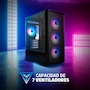 Miniatura de GAME FACTOR CSG503 Gabinete Gamer Micro ATX Mini ITX Negro con Ventana Lateral Cristal Templado RGB