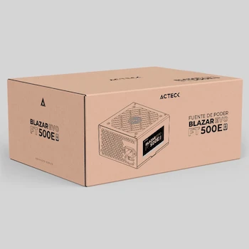 Imagen 5 de Fuente de Poder ATX Blazar EVO FT500E 500W Advanced Negro 1x ATX 20+4 Pin 1x ATX12V 2x SATA 1x Molex