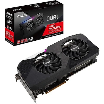 Imagen de referencia para ASUS Dual AMD Radeon RX 6700 XT Standard Edition Tarjeta Gráfica Gaming 12GB GDDR6 DUAL-RX6700XT-12G Negra