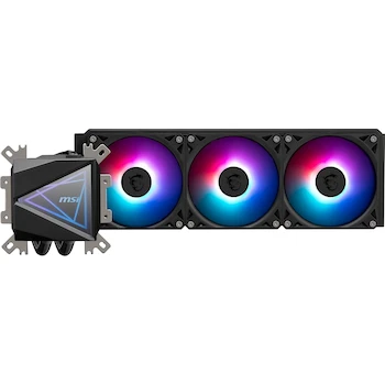 Imagen de referencia para MSI MAG CoreLiquid I360 Negro - Enfriador líquido para CPU AIO ARGB - Radiador de 360 mm - Triple ventiladores ARGB PWM de 120 mm