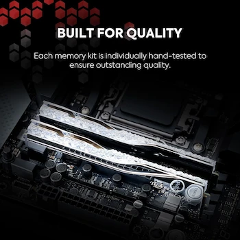 Imagen 5 de G.SKILL Trident Z5 Royal Neo Series (AMD EXPO) DDR5 RAM 32GB (2x16GB) U-DIMM Plata F5-6000J2836G16GX2-TR5NS