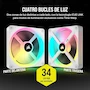 Miniatura de Corsair iCUE LINK QX RGB Series QX140 RGB 140mm Magnetic Dome Bearing PWM Single PC Fan Expansion Kit - White, Model CO-9051007-WW