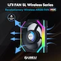 Miniatura de Lian Li Uni Fan SL - LCD inalámbrico 120 (Hoja inversa) - Ventilador ARGB Negro - visualización LCD de 1.6 Pulgadas - Control inalámbrico de 2.4 GHz - Driver inalámbrico no Incluido y Necesario para su Uso - Mod. 12RSLLCD1W1B - Tam. 120x124.5x28mm