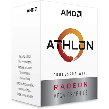 Imagen 2 de AMD Procesador Athlon 3000G YD3000C6FHBOX con Gráficos Radeon Vega 3, Socket AM4, Mediano, Blanco