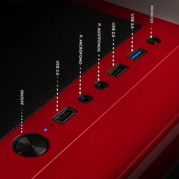 Imagen 5 de XTREME PC GAMING AMD Ryzen 7 5700 GeForce RTX 5060 32GB RAM 1TB SSD Monitor 27" 165Hz WiFi Red