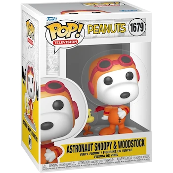 Imagen alusiva al producto Funko Pop! Animation: Peanuts - Astronaut Snoopy & Woodstock #1679 Figura de Vinilo Coleccionable