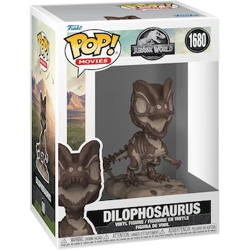 Imagen de referencia para Funko Pop! Movies: Jurassic Park Fossil - Dilophosaurus #1680 Vinyl Figure 3.75 inches