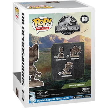 Imagen 3 de Funko Pop! Movies: Jurassic Park Fossil - Dilophosaurus #1680 Vinyl Figure 3.75 inches
