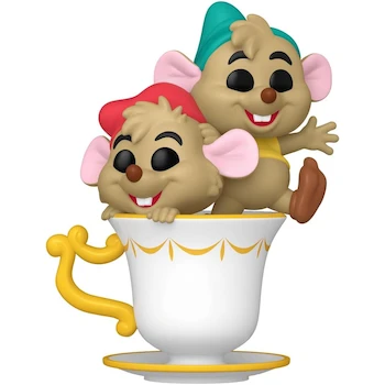 Imagen 2 de Funko Pop! Disney Cinderella's 75th Anniversary Jaq and Gus Gus in Teacup Vinyl Figure #1544 ASIN B0D199GHLV Size 4.5 inches
