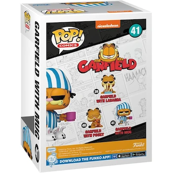 Imagen 3 de Funko Pop! Comics: Garfield - Garfield with Mug Vinyl Figure #41 #80162, Multicolor Orange Black-Striped, 3.75 inches (9.5 cm) tall, Model B0CLFM3PBN, ASIN B0CLFM3PBN