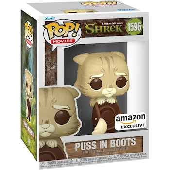 Imagen de referencia para Funko Pop! Movies: DreamWorks 30th Anniversary Shrek - Puss in Boots Brown #1596 Sticker Special Edition