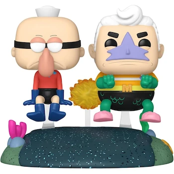 Imagen 3 de Funko Pop! Rides Deluxe: SpongeBob SquarePants - Mermaid Man & Barnacle Boy with The Invisible Boatmobile, Amazon Exclusive, Vinyl Figure #126, ASIN: B0CYT9MY75, Dimensions: 5.5 inches Tall x 5.5 inches Wide