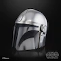 Miniatura de Hasbro Star Wars The Black Series The Mandalorian Premium Electronic Helmet Casco Electrónico Plateado Beskar Tamaño Real Roleplay Coleccionable