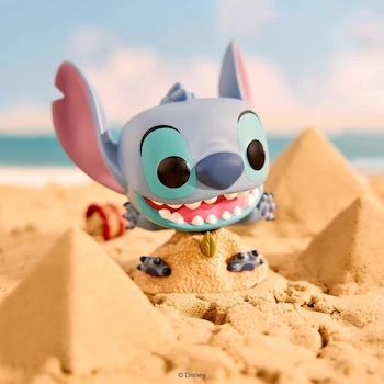 Imagen 2 de Funko Pop! Disney: Lilo & Stitch - Stitch in Sand Vinyl Collectible Figure #1566, Multicolor, Approximately 3.75 Inches (9.5 cm) Tall, Model 86276, UPC 889698862769, ASIN B0DGB7DB7B