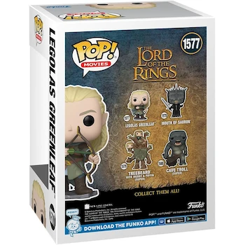 Imagen 3 de Funko Pop! Movies: The Lord of the Rings - Legolas Greenleaf Shield Surfing Helm's Deep Vinyl Figure #1577 3.75 inches