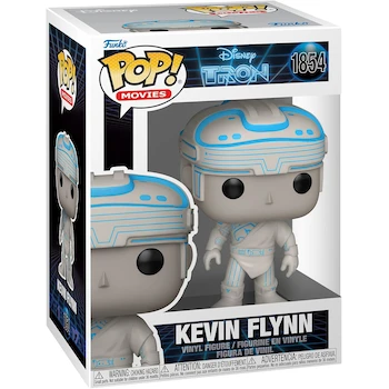 Imagen de referencia para Funko Pop! Movies: Tron (1982) - Kevin Flynn - Figura de Vinilo Coleccionable - Modelo 80204 - Pop #1854 - Tamaño 10 cm de Alto - Multicolor - Peso 0.149 kg - Dimensiones Empaque 11.5x9x16 cm