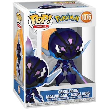 Imagen de referencia para Funko Pop! Games: Pokemon Series - Ceruledge Multicolor Vinyl Collectable Figure, Model 86362, Size 3.75 inches (9.5 cm) Tall, Dimensions 11.43 x 8.89 x 16.51 cm