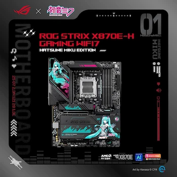 Imagen 2 de Placa Base ASUS ROG Strix X870E-H Gaming WIFI7 Hatsune Miku Edition AMD X870E ATX