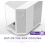 Miniatura de NZXT H6 Flow CC-H61FW-01 Compact Dual-Chamber Mid-Tower ATX Case Blanco White